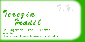 terezia hradil business card